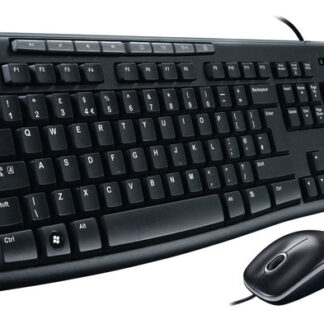 Logitech Media Combo Keyboard and Mouse (Black) (MK200)